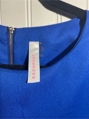 Women's Royal Blue Sleeveless Blouse